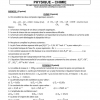 BAC BLANC 2025 EPREUVE DE PHYSIQUE CHIMIE SERIE D COLLEGE LOUIS PASTEUR COTE D'IVOIRE